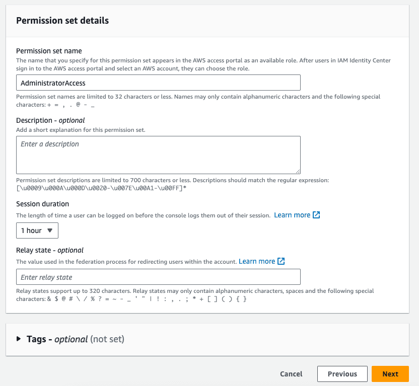 Create Permission Set